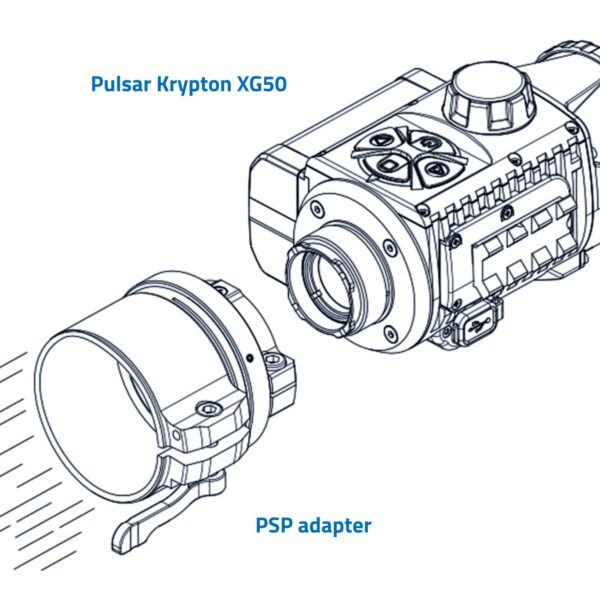 Pulsar Krypton XG50 termokaamera PSP-adapteriga 50 või 56 mm
